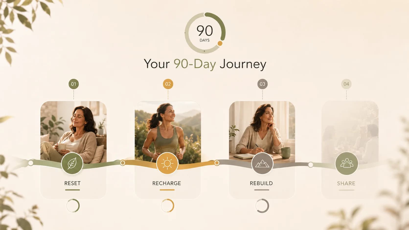 Your 90-Day Journey — RESET, RECHARGE, REBUILD, SHARE